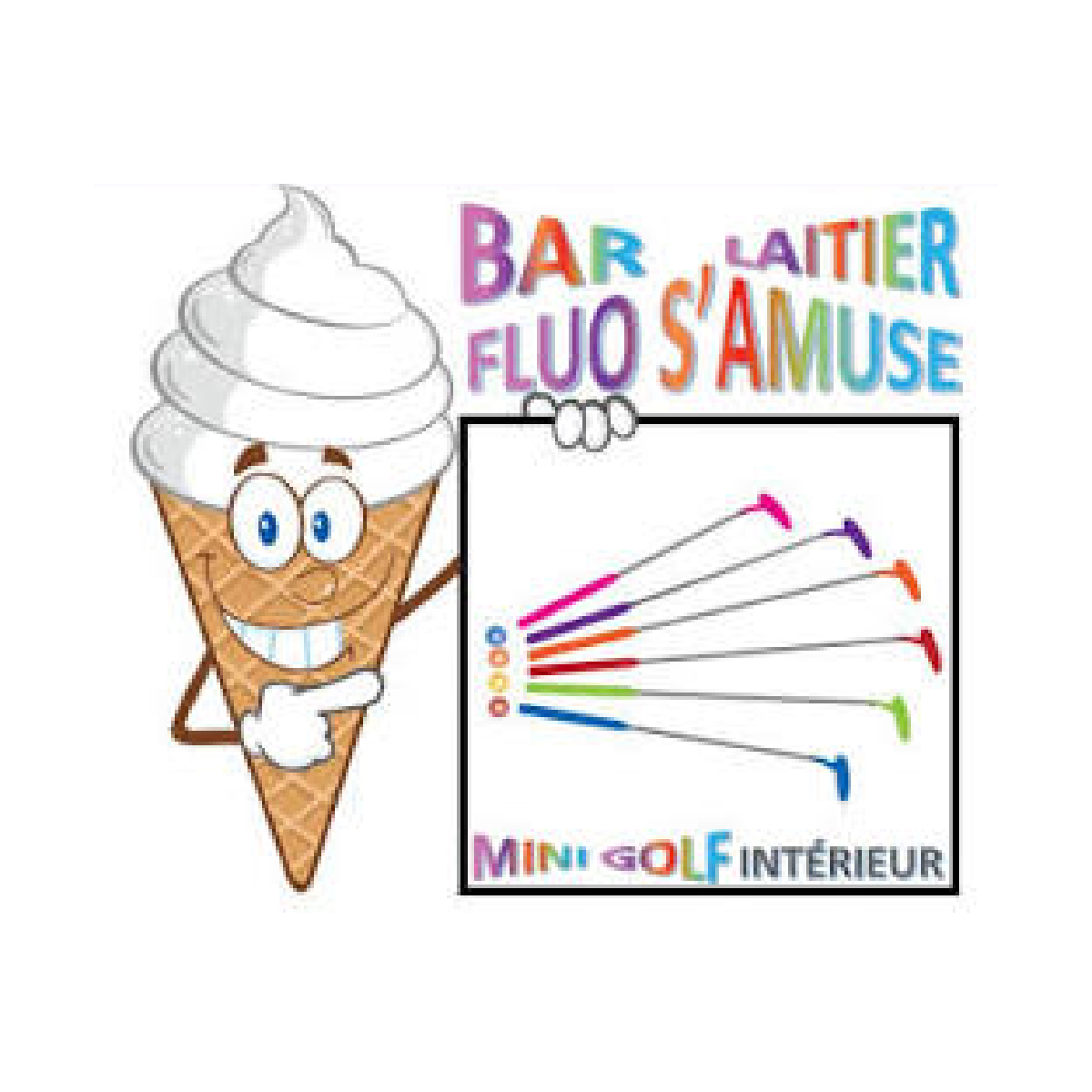 Bar Laitier Mini Golf Fluo S'amuse